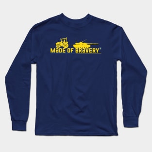 Made of Bravery, Ukraine Flag Long Sleeve T-Shirt